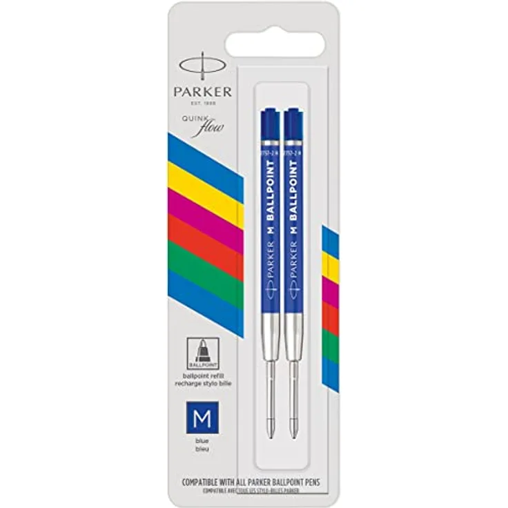 1x2 Recambios para bolígrapho Parker Quinkflow Basic azul