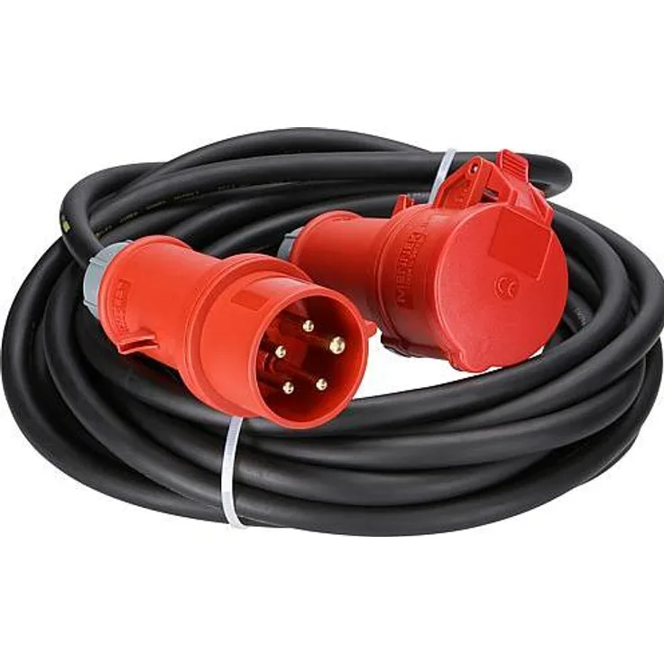 Kalthoff, Verlängerungskabel, CEE-Verlängerung 32A H07RN-F 5G4 25m (25 m), schwarzes Gummileitung