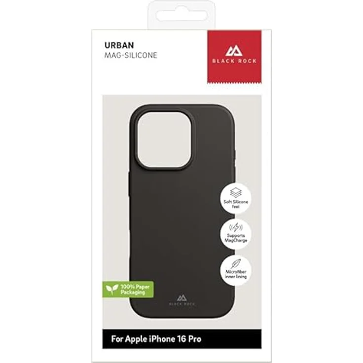 BlackRock Mag Urban Case Cover für Apple iPhone 16 Pro, Schwarz – Bild 4