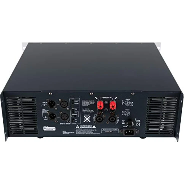 Pronomic TL-1200 Endstufe - Stereo-Leistungsverstärker mit 2x 2400 Watt an 2 Ohm - Lüfter Temperaturgeregelt - Parallel, Stereo und Bridge Mode mit Schutzschaltungen - Ausgangs Schaltungstype Class H, schwarz – Bild 3