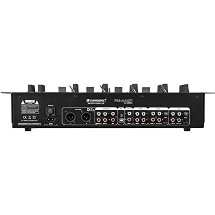OMNITRONIC PM-444Pi 4-Kanal-DJ-Mixer mit Player & USB-Interface | 4-Kanal-DJ-Mixer mit Bluetooth, MP3-Player und USB-Schnittstelle – Bild 3
