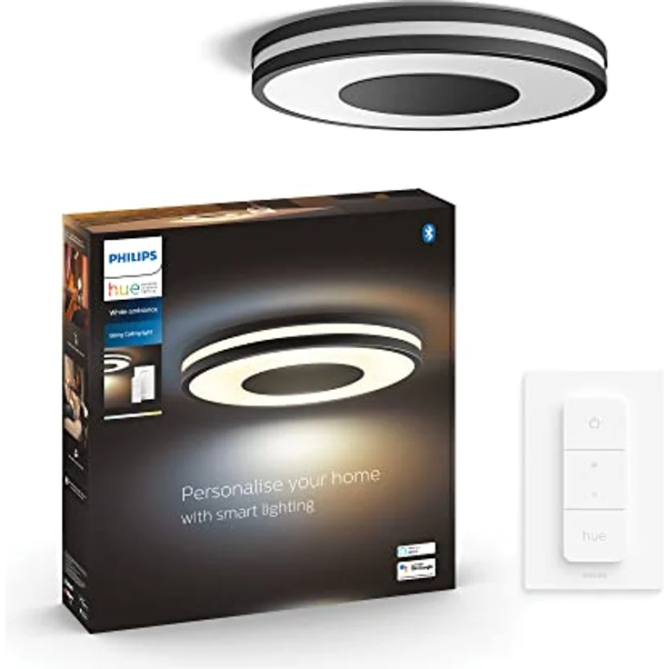 Philips Hue White Ambiance Being - LED-Deckenleuchte mit Dimmschalter - Black – Bild 6