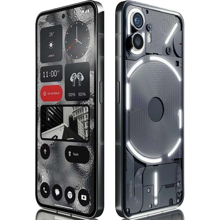 NOTHING Phone (2), 256 GB Smartphone (17,01 cm/6,7 Zoll, 256 GB Speicherplatz, 50 MP Kamera), grau – Bild 2