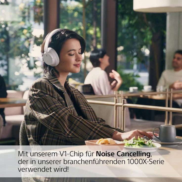 Sony WH-CH720N Over-Ear-Kopfhörer, Bluetooth, Mikrofon, Noise Cancelling, weiß – Bild 4