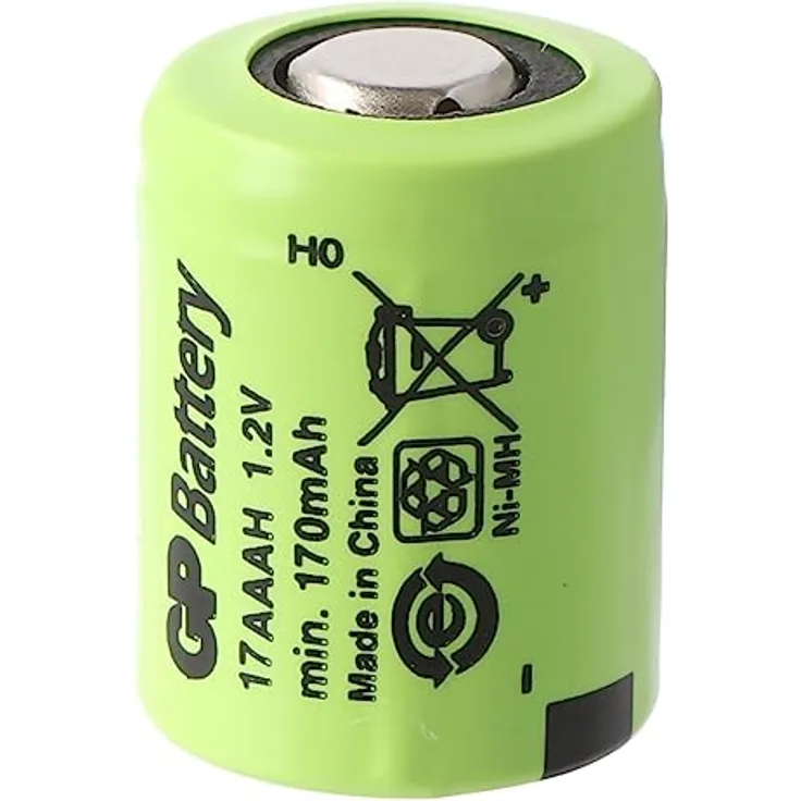 GP 1-3AAA NiMH Akku Size 1-3 AAA 170mAh GP17AAAH Abmessungen 14,1x10,4mm