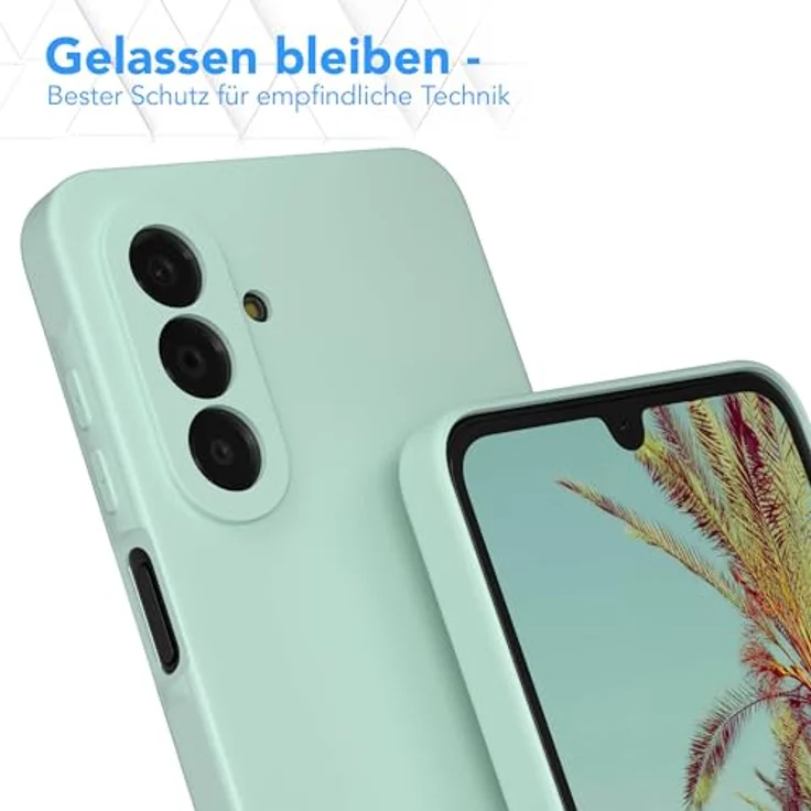 EAZY CASE Silikonhülle für Galaxy A17, Stoßfeste TPU Handyhülle mit Kameraschutz, Dünn in Pastell Mintgrün Matt, Guter Griff und Kratzresistent – Bild 4