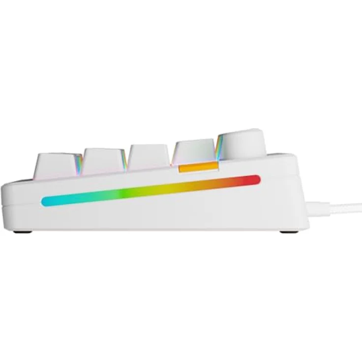 Glorious GMMK 3 HE 65% Custom Gaming-Tastatur - Pre-Built, ANSI (US), Fox HE Switches, kabelgebunden, RGB-Hintergrundbeleuchtung, weiss – Bild 11