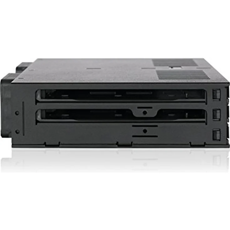 Wechselrahmen für 6X 2,5 Zoll (6,4cm) SATA-SAS SSD-HDD in 1x 5,25 Zoll (13,3cm) - Icy Dock ExpressCage MB326SP-B – Bild 3