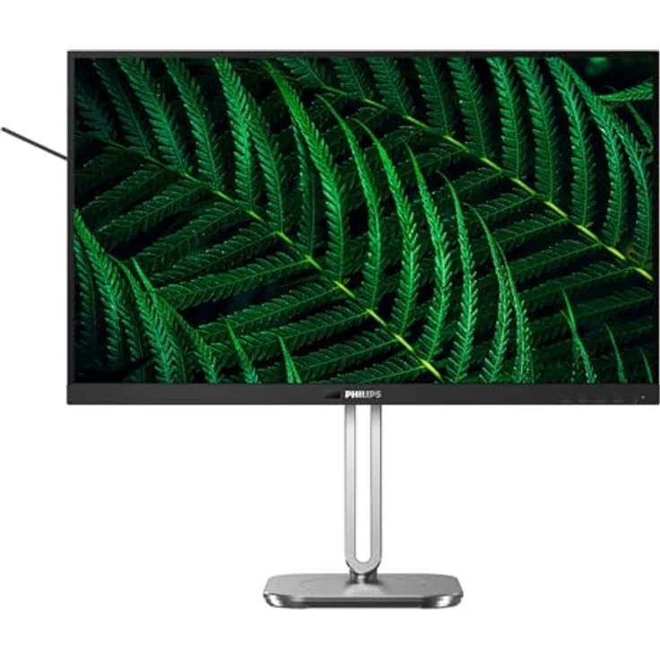 PHILIPS 27B2G5601-27 Zoll Quad HD Monitor, höhenverstellbar, mit Lautsprechern, Adaptive Sync, dunkel grau – Bild 2