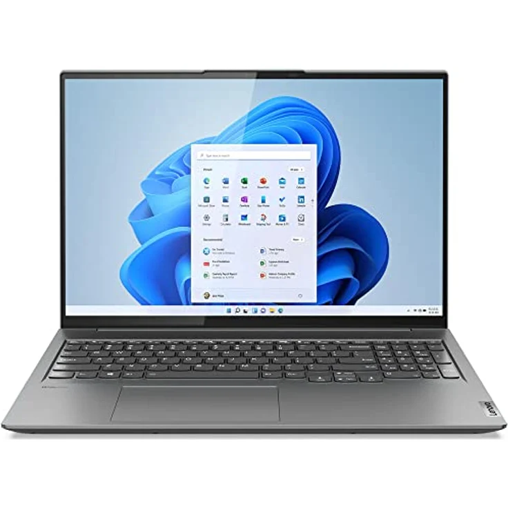 Lenovo Slim 7 Laptop 2023, Intel 14-Core i7-12700H, 16 Zoll WQXGA IPS Touchscreen, 32 GB LPDDR5, 1 TB SSD, Storm Grey, Thunderbolt 4, Wi-Fi 6, Hintergrundbeleuchtung – Bild 1