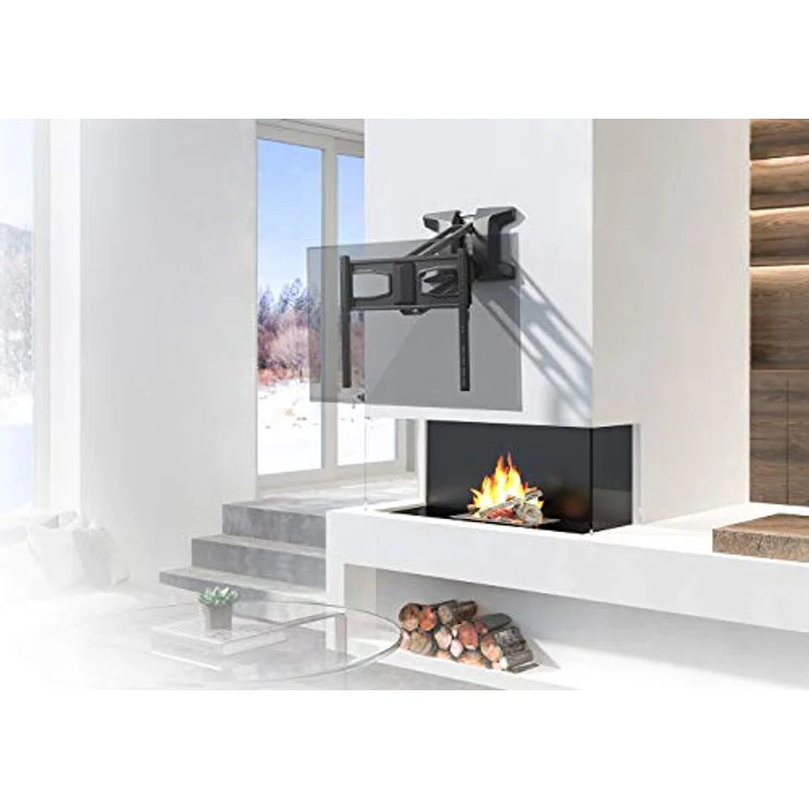 myWall HP60L Motorisierter Wandhalterung für Flachbildschirme 37“ - 70“ (94 - 178 cm) Tragkraft 35 kg motorisiert Funk-Fernbedienung Schwenkbar Drehbar – Bild 4