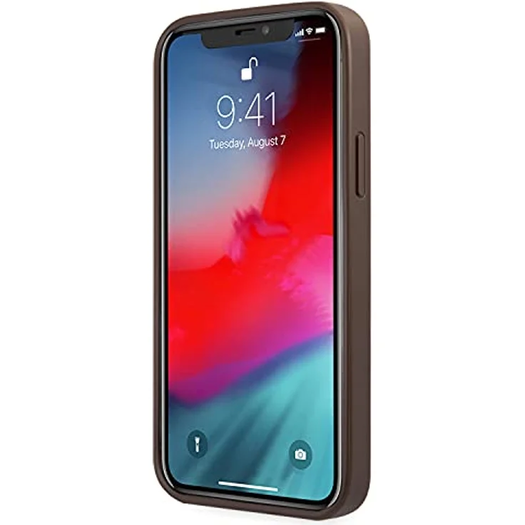 CG MOBILE Guess Hülle für iPhone 12/12 Pro 6,1" braun 4G Big Metal Logo – Bild 5
