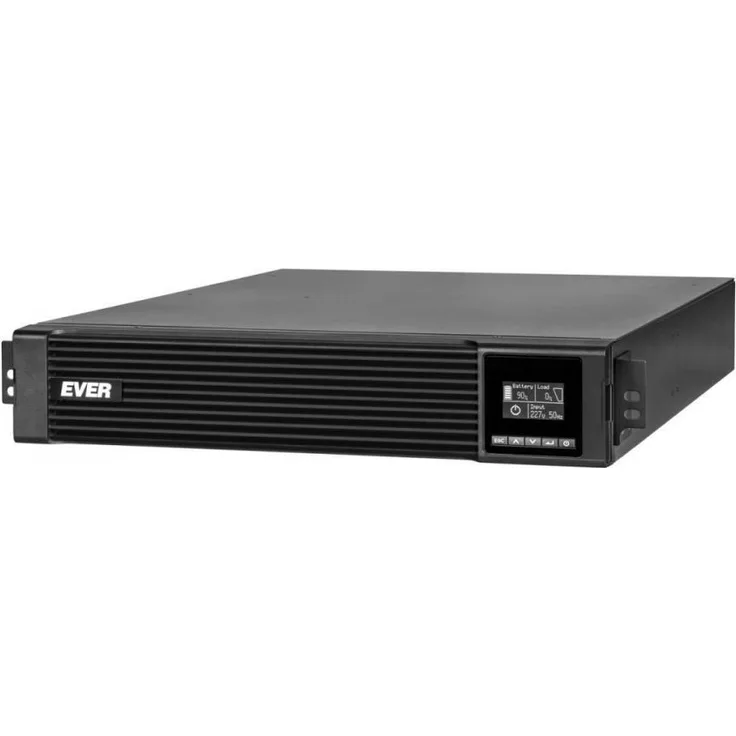 Ever UPS POWERLINE RT PRO 3000, Online-Doppelwandler-USV mit 3 kVA/3kW, ECO-Funktion und Unterstützung für externe Batteriemodule
