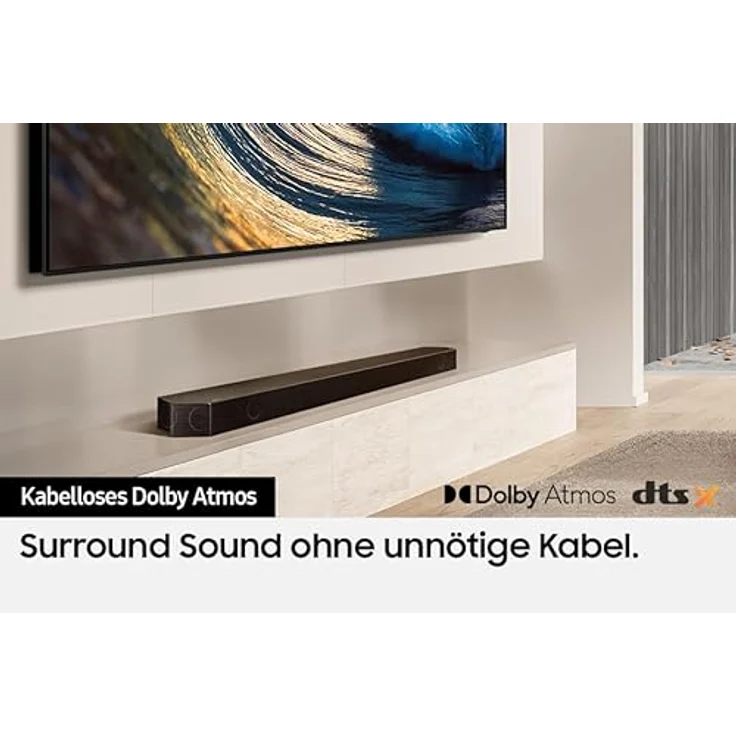 Samsung HW-Q935GD 9.1.4-Kanal Q-Soundbar für TV-Geräte, 2.0.2-Kanal-Rücklautsprecher, Bluetooth-Lautsprecher mit kabellosem Dolby Atmos / DTS:X, Q-Symphony [2024] – Bild 5
