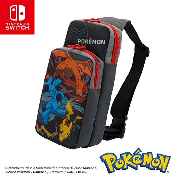 HORI Nintendo Switch Adventure Pack (Charizard, Lucario, & Pikachu) Travel Bag (Pokémon) - Officially Licensed – Bild 3