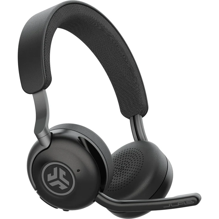 JLab Epic Work Headset Graphite, kabelloses ANC Office-Headset mit 2-in-1 Dock und Rauschunterdrückung