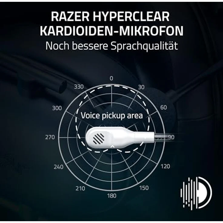 Razer BlackShark V2 X (Playstation) - Kabelgebundenes E-Sports Headset für Playstation 5 Konsole (250g, Nierenmikrofon, 50mm Treiber, Passive Geräuschunterdrückung, 3,5mm Klinke) Weiß – Bild 3