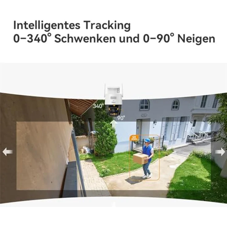 Imou WRL CAMERA 6MP TITAN PRO IPC-U7LP-6V0NE, Netzwerkkamera mit 3200 x 1800 Pixel, integrierten Mikrofon und PoE-Unterstützung, Schwarz – Bild 5