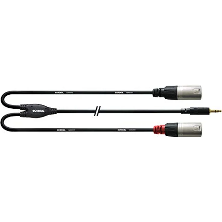 CORDIAL Stereo Yijack Y Minikabel - 2 XLR Stecker 3 m – Bild 2