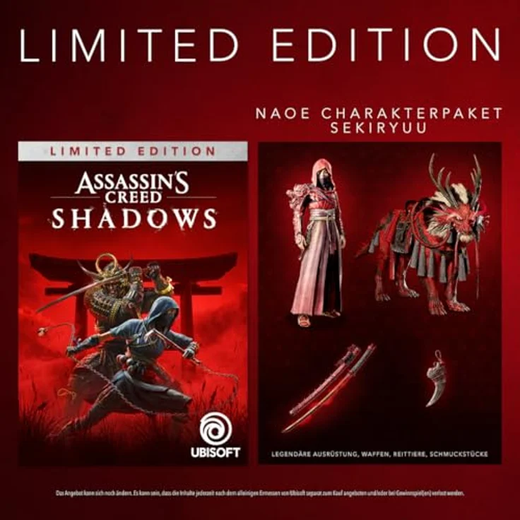 Ubisoft Assassin's Creed Shadows - Limited Edition (exklusiv bei Amazon) - [Xbox Series X] mit Charakterpaket „Sekiryuu“, exklusiven Ausrüstungs- und Waffensets – Bild 3