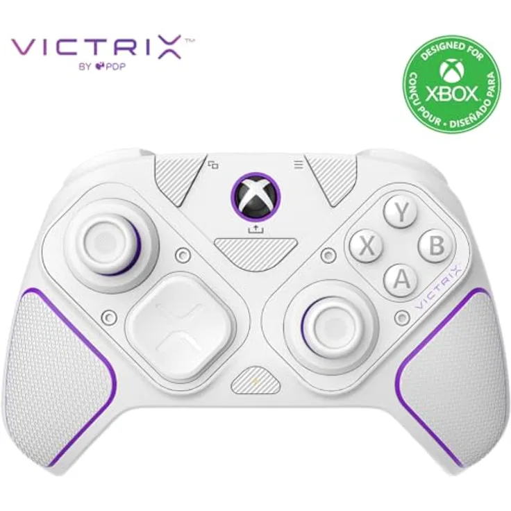 PDP Victrix Pro BFG drahtlos Controller: White For Xbox Series X|S, Xbox One, and Windows 10/11 PC