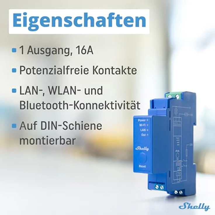 Shelly Pro 1 Schaltaktor blau - Preisvergleich – Bild 4
