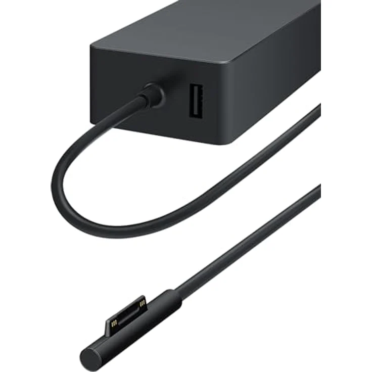 Microsoft Surface 65W Netzteil, Notebook Netzteil mit USB-Anschluss, Schwarz – Bild 2