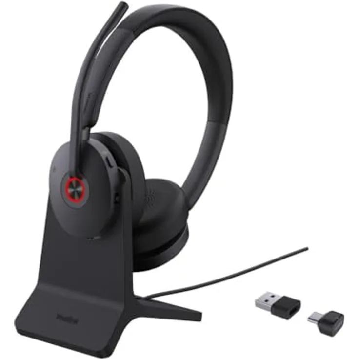 Yealink BH 74 Teams Headset inkl. Ladeständer - Bluetooth, Hybrid ANC, 32h Gesprächszeit, USB-C/A