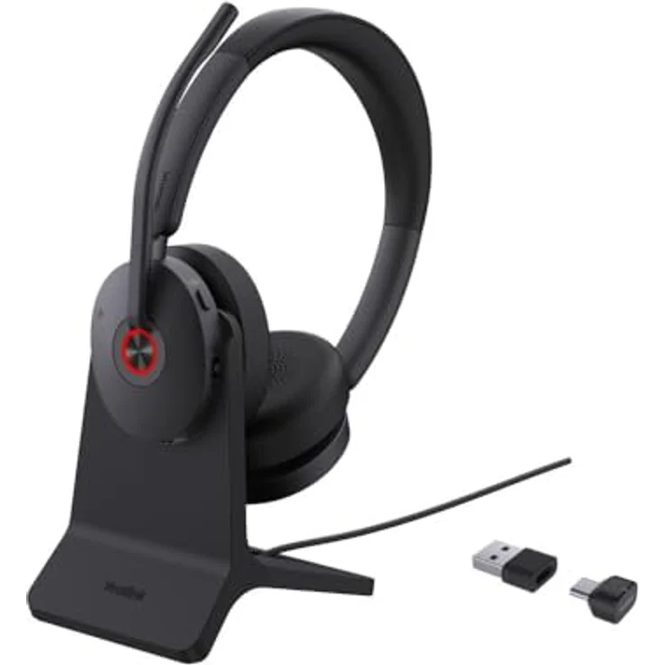 Yealink BH 74 Teams Headset inkl. Ladeständer - Bluetooth, Hybrid ANC, 32h Gesprächszeit, USB-C/A – Bild 1