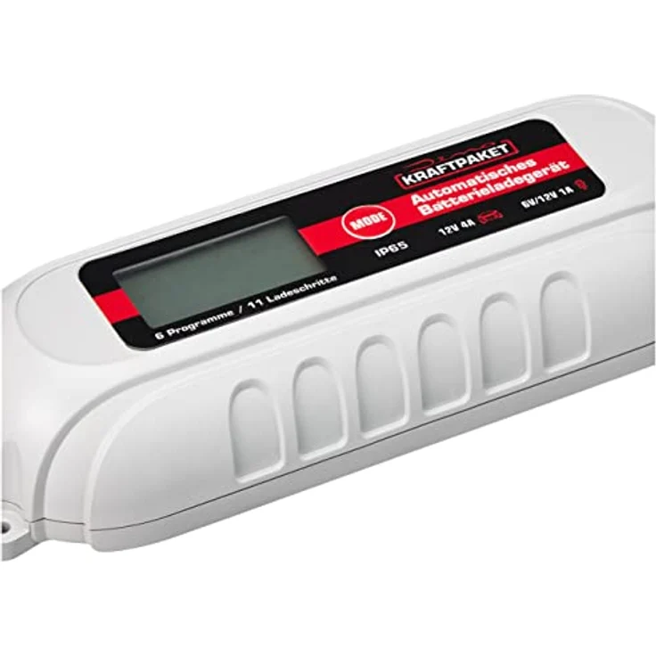 Dino KRAFTPAKET 136311 Automatikladegerät, vollautomatisches 11-Schritt 6V/12V mit sechs Ladeprogrammen, IP65 Schutzklasse – Bild 2