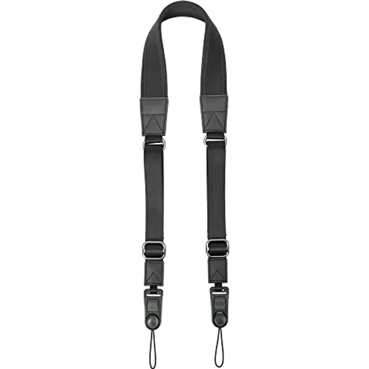 Vanguard Veo Optic Guard NS BK - Patentiertes Clip-Lock-Schnelllösesystem, echtes Leder, Neoprenband