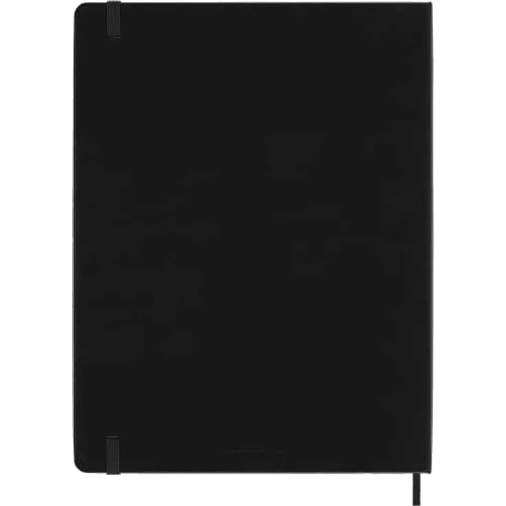 Moleskine XL Notizbuch, Punktraster, schwarz, mit abgerundeten Ecken und erweiterbarer Innentasche – Bild 2