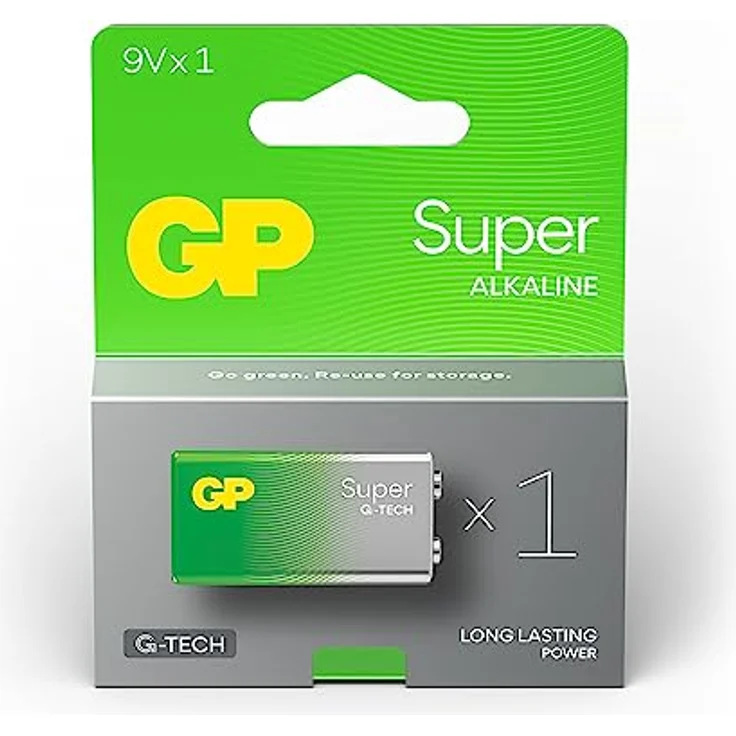 GP Super Alkaline 9V Block, Longlife Blockbatterie, 6LR61, 9V, mit hoher Energiedichte, 1 Stück, Die Neue G-TECH-Technologie – Bild 2