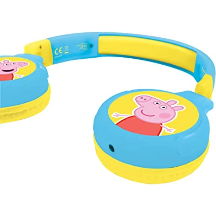 Lexibook® Faltbare Kopfhörer Peppa Wutz 2in1 Bluetooth® und Kabelanschluss Kinder-Kopfhörer, Pink – Bild 2