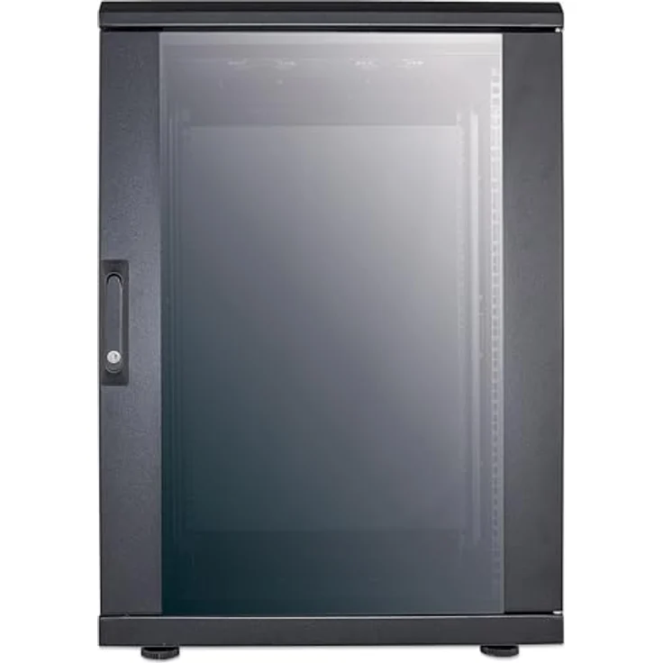 Intellinet 713627 48,26 cm 19'' Netzwerkschrank 16 HE 778 (H) x 600 (B) x 600 (T) mm Schutzklasse IP20 montiert schwarz – Bild 4
