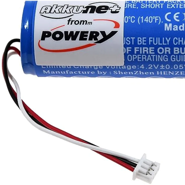 akku-net Akku kompatibel mit Philips Typ 1S1PBL1865-2.6, 3,7V, Li-Ion, 2600mAh, schwarz, hohe Kapazität, Sicherheitsmechanismen – Bild 3