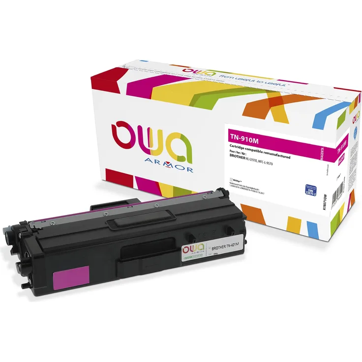Armor OWA K18071OW, Toner für Brother MFC-Drucker, Magenta, 9000 Seiten Ergiebigkeit, einfache Installation