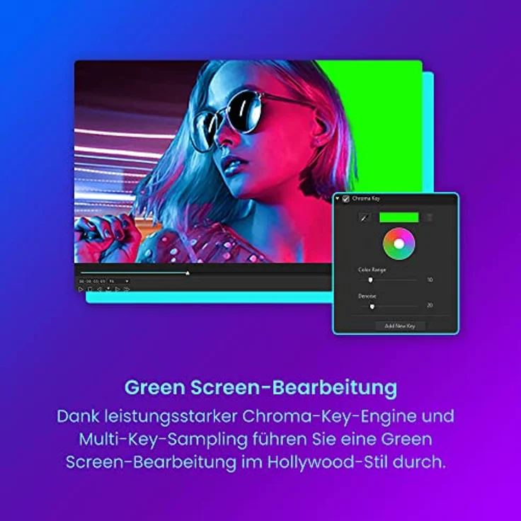 CyberLink PowerDirector 365 - 12 Monate / Professionelles Videobearbeitungsprogramm für PC mit Greenscreen und tausenden Effekten / Fotoshow / Filmproduktion / Screen Recorder / Windows [Box] – Bild 3