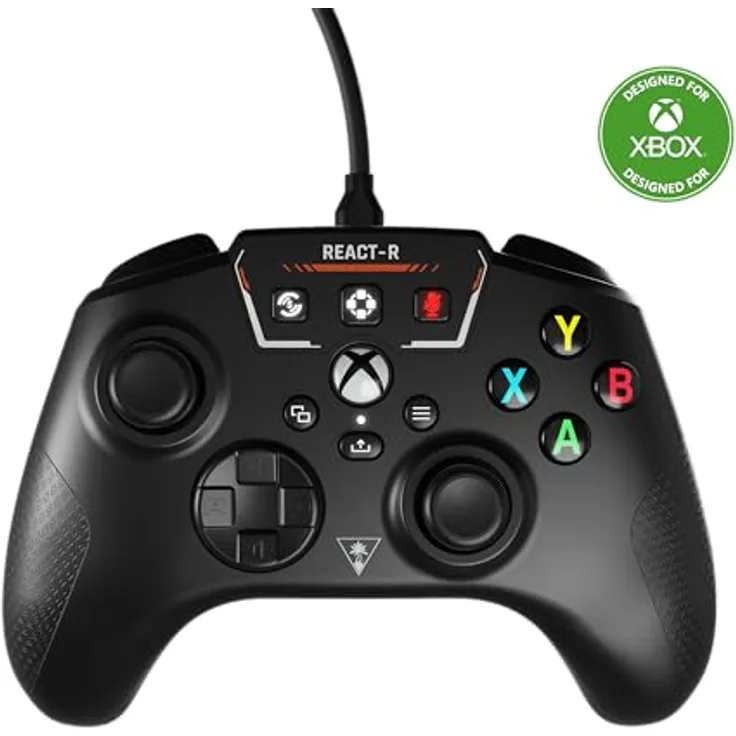 Turtle Beach React-r Xbox Controller One Size, verbesserte Audio-Kontrolle und schnelle Reaktionstasten