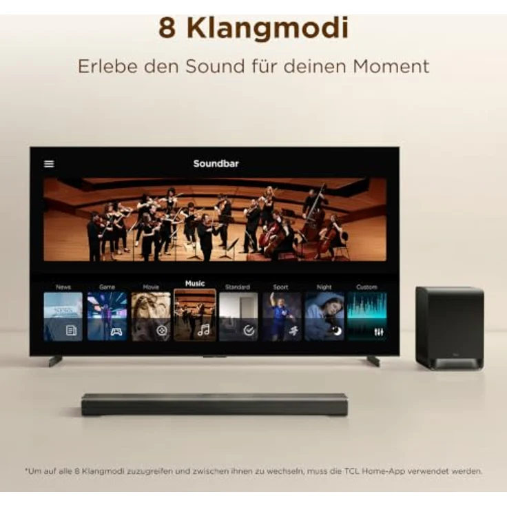 TCL S60K 3.1-Kanal Dolby Atmos Soundbar mit KI-Klangenpassung und DTS:X – Bild 7