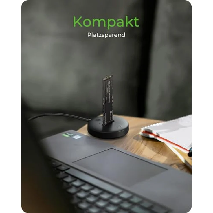 ICY BOX IB-1610MCD-C31, Dockingstation für NVMe & SATA M.2 SSD, USB-C mit 10 Gbit/s Geschwindigkeit, kompakt und tragbar – Bild 2