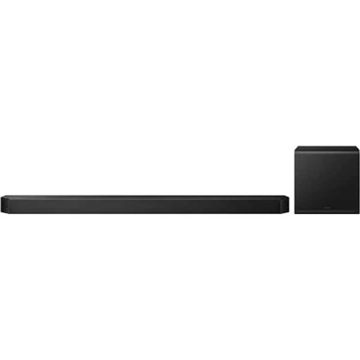 Samsung HW-Q810GH Q-Series 5.1.2-Kanal Soundbar mit kabellosem 8"-Subwoofer, Dolby Atmos, SpaceFit Sound Pro und Q-Symphony, Schwarz – Bild 1