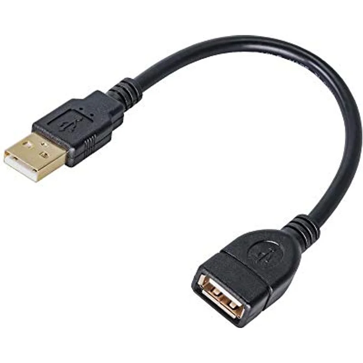 AKYGA AK-USB-23 USB A Buchse auf A Stecker 2.0 Kabel Verlängerungskabel 15 cm – Bild 2