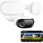 Reolink Elite Floodlight WiFi, 4K Wi-Fi 6 Überwachungskamera mit 3000 Lumen Flutlicht, dimmbar (3000K-6000K), 180° Panorama-Ansicht, KI-Erkennung, wetterfest IP66