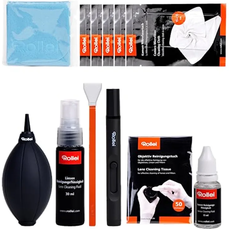 Rollei Sensorreinigungs Kit XL für APS-C, Effiziente Reinigung von Kamera-Sensoren