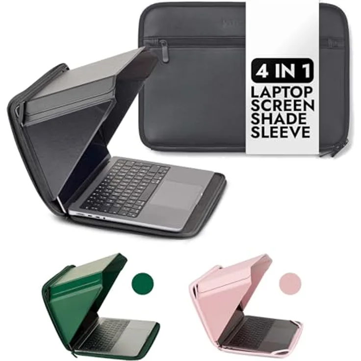 Philbert Danish Design Sonnenblende und Blickschutz – geeignet für 15"/16" Laptops – Blendungsreduzierung | Schwarz