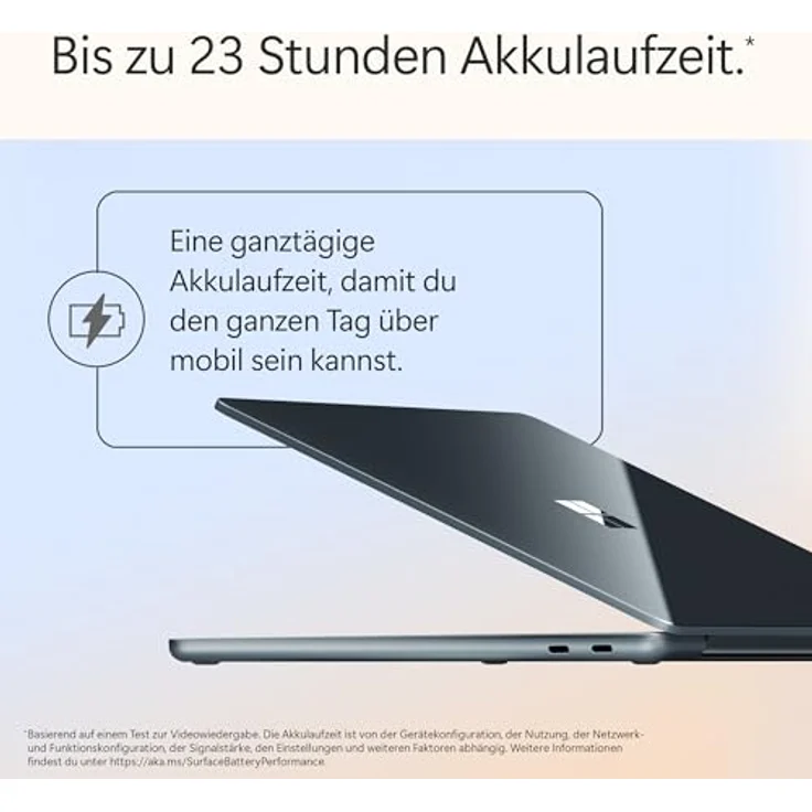 Microsoft Surface Laptop | Copilot+ PC mit 13” LCD Touchscreen, Qualcomm Snapdragon® X Plus, 16GB RAM, 512GB Speicher, neuestes Modell, Ozean – Bild 3
