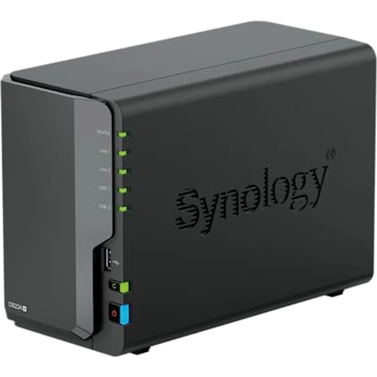 Synology DS224+ 2-Bay Diskstation NAS 16 TB Bundle mit 2X HAT3310-8T, Intel Celeron J4125 4-Core 2.0 GHz, langlebige Materialien, flexible Gestaltung – Bild 1