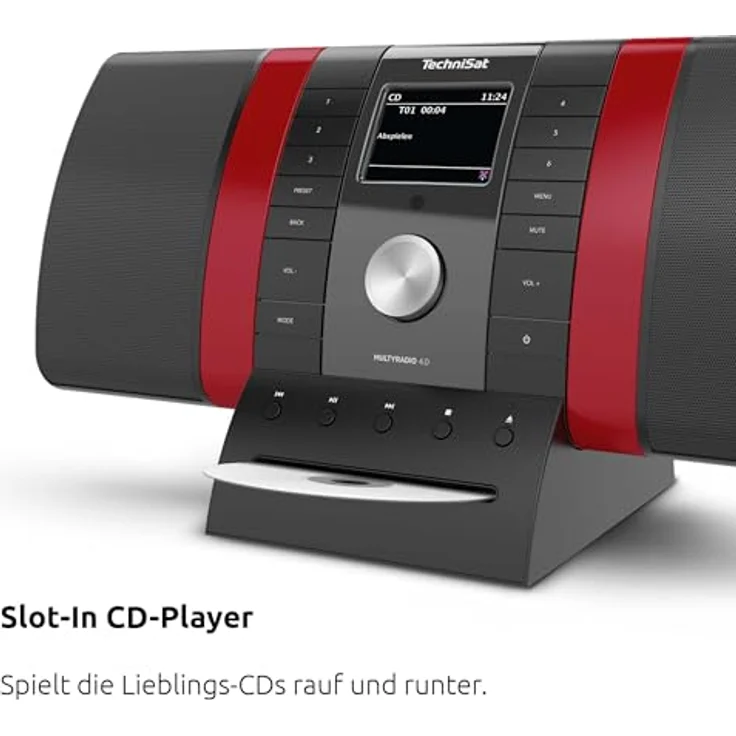 TechniSat Multyradio 4.0 SE (Internetradio, DAB+, UKW, WLAN, Bluetooth), Radio, Rot, Schwarz – Bild 6