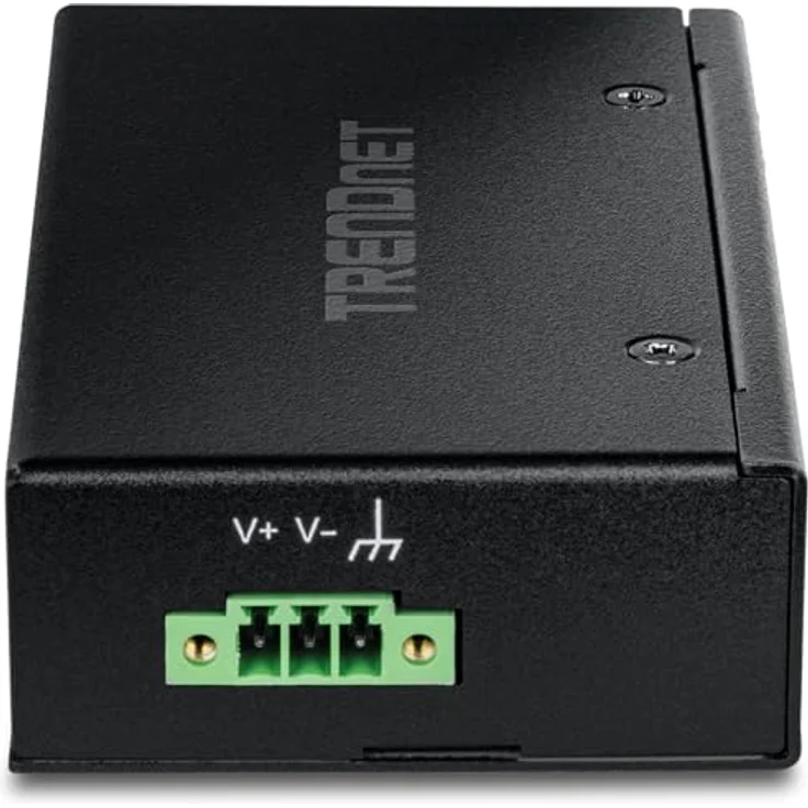 Trendnet TI-PGLC50, 5-Port Industrial Gigabit PoE+ Netzwerk Switch, IP30 Schutz, Betriebstemperatur -40°C bis 75°C, Schwarz – Bild 14